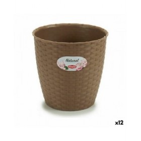 Vaso Stefanplast Marrone Plastica 19 x 17,5 x 19 cm (12 Unità)