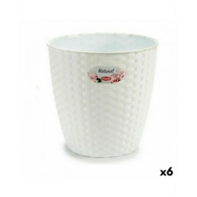 Vaso Stefanplast Bianco Plastica 24 x 22,5 x 24 cm (6 Unità)