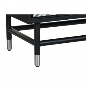 Credenza DKD Home Decor 160 x 40 x 80 cm Nero Grigio Bianco Osso Resina Legno MDF