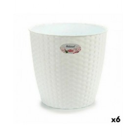 Vaso Stefanplast Bianco Plastica 29 x 27 x 29 cm (6 Unità)