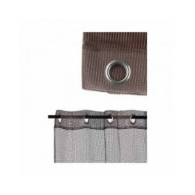 Tenda 140 x 260 cm Griglia Marrone (6 Unità)
