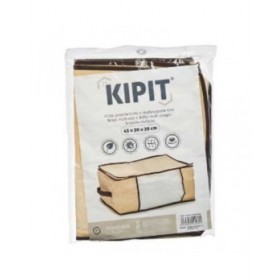 Borsa Portaoggetti Kipit AR1903037 Crema Poliestere polipropilene 27 L 45 x 30 x 20 cm (24 Unità)