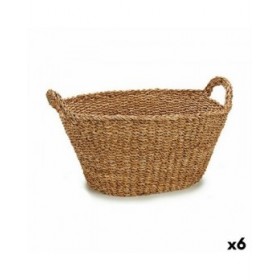 Cesto Con manici Marrone 50 L 60 x 31 x 43 cm (6 Unità)