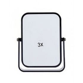 Specchio Ingranditore Nero Cristallo Plastica 2,5 x 19,5 x 16 cm (6 Unità)