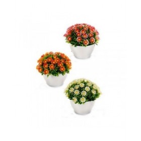 Pianta Decorativa Ibergarden S17-L048 Plastica Margarita 14 x 13 x 14 cm (12 Unità)