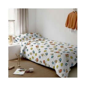 Set di copripiumino HappyFriday Le Petit Prince Son Avion Multicolore Singolo 2 Pezzi