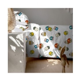 Set di copripiumino HappyFriday Le Petit Prince Son Avion Multicolore Singolo 2 Pezzi
