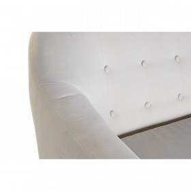 Divano DKD Home Decor Naturale Poliestere Legno d'albero della gomma Crema (172 x 82 x 82 cm)
