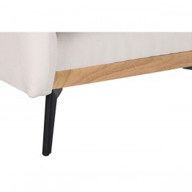 Divano Letto DKD Home Decor Crema Metallo Scandi 74 x 85 x 90 cm