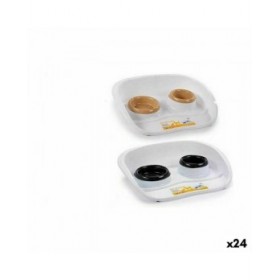 Ciotola per animali domestici Stefanplast Doppia Plastica 34 x 11 x 46,5 cm (24 Unità)