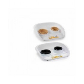 Ciotola per animali domestici Stefanplast Doppia Plastica 34 x 11 x 46,5 cm (24 Unità)