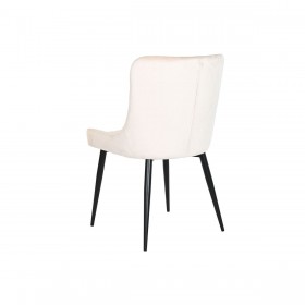 Sedia da Sala da Pranzo DKD Home Decor Beige Metallo Poliestere (56 x 51 x 84 cm)