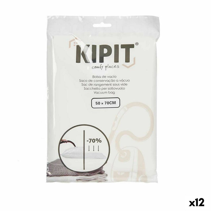 Sacchetti sottovuoto Kipit 54203 Trasparente Plastica 50 x 70 cm (12 Unità)
