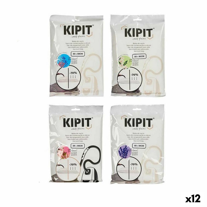 Sacchetti sottovuoto Kipit 54209 Trasparente Plastica 60 x 80 cm (12 Unità)