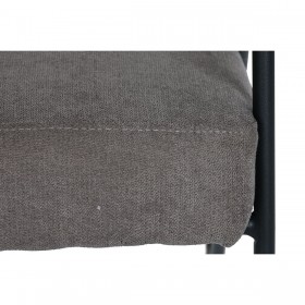 Poltrona DKD Home Decor Grigio Metallo Poliestere (64 x 69,5 x 76 cm)