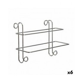 Portasciugamani W4294 Argentato Metallo 14 x 20 x 39 cm (6 Unità)