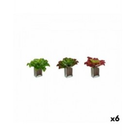Pianta Decorativa Ibergarden YD180208 Plastica Fogli Grande 31 x 24 x 31 cm Bicolore (6 Unità)
