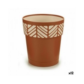Vaso Autoirrigante Stefanplast Orfeo Terracotta Plastica 15 x 15 x 15 cm (12 Unità)