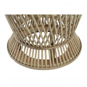 Tavolo aggiuntivo DKD Home Decor Marrone Chiaro Bambù 60 x 60 x 52 cm