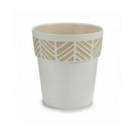 Vaso Autoirrigante Stefanplast Orfeo Bianco Plastica 25 x 25 x 25 cm (6 Unità)