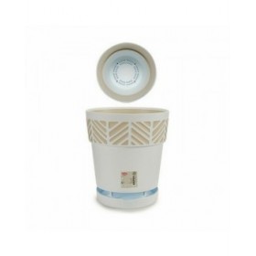Vaso Autoirrigante Stefanplast Orfeo Bianco Plastica 25 x 25 x 25 cm (6 Unità)
