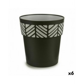 Vaso Autoirrigante Stefanplast Orfeo Antracite Plastica 29 x 29 x 29 cm (6 Unità)