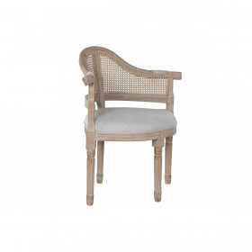 Poltrona DKD Home Decor Grigio chiaro Abete 67 x 51 x 85 cm