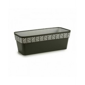 Vaso rettangolare da Balcone Stefanplast Orfeo Antracite Plastica 18 x 17 x 49,5 cm (12 Unità)