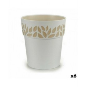 Vaso Autoirrigante Stefanplast Cloe Bianco Plastica 29 x 29 x 29 cm (6 Unità)