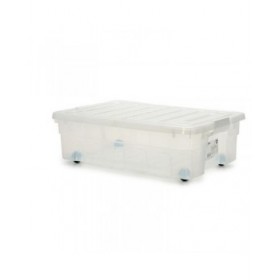 Scatola con Ruote per Organizzare 30 L 40 x 18 x 59,5 cm (14 Unità)