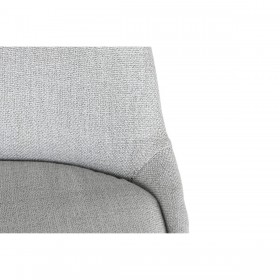 Sedia da Sala da Pranzo DKD Home Decor Poliestere Grigio chiaro Rovere (48 x 44 x 84 cm)