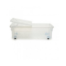 Scatola con Ruote per Organizzare 30 L 40 x 18 x 59,5 cm (14 Unità)