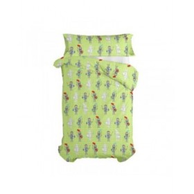 Set di copripiumino HappyFriday Mr Fox Knight  Multicolore Singolo 2 Pezzi