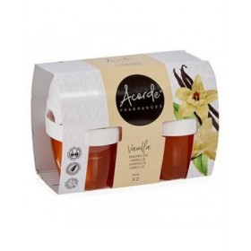 Set Deodorante per Ambienti Acorde 1165-VAINILLA Vaniglia Gel (24 Unità)