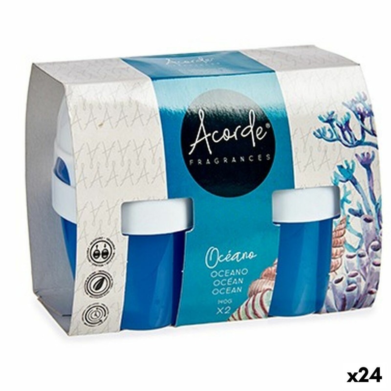Set Deodorante per Ambienti Acorde 1165-OCEAN Oceano Gel (24 Unità)