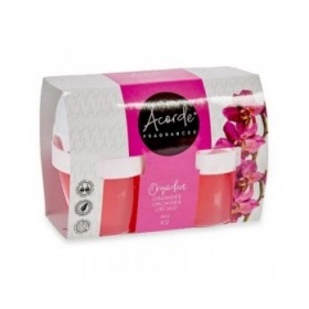 Set Deodorante per Ambienti Acorde 1165-ORQUDIA Orchidea Gel (24 Unità)