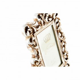 Cornice Portafoto DKD Home Decor 18 x 2 x 25 cm Dorato Resina Shabby Chic