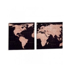 Tela Mappamondo 1,5 x 40 x 40 cm (16 Unità)