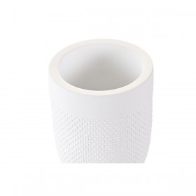 Bicchiere DKD Home Decor 8 x 8 x 10,5 cm Cemento Bianco