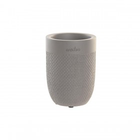 Bicchiere DKD Home Decor 8 x 8 x 10,5 cm Grigio Cemento