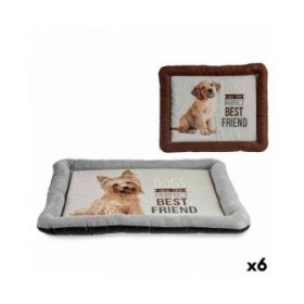 Letto per animali domestici Cane 60 x 6 x 74 cm (6 Unità)