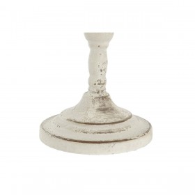 Portacandele DKD Home Decor Metallo Bianco 13 x 13 x 25 cm