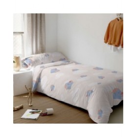 Set di copripiumino HappyFriday Happynois Neighbourhood Multicolore Singolo 2 Pezzi