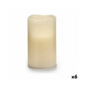 Candela LED Crema 7,5 x 12,5 x 7,5 cm (6 Unità)