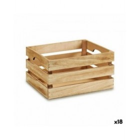 Scatola Decorativa Marrone Legno 31 x 16 x 21 cm (18 Unità)