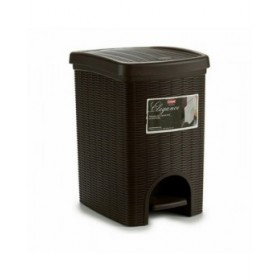 Cestino a pedale Stefanplast Elegance Marrone Plastica 20 L (6 Unità)