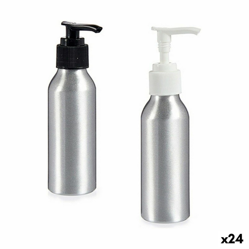 Dispenser di Sapone Berilo CH9979-1 Argentato Metallo polipropilene 100 ml 4 x 13 x 5 cm (24 Unità)