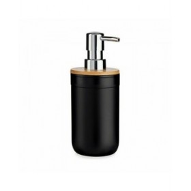 Dispenser di Sapone Berilo 51710 Nero Bambù polipropilene 350 ml 8 x 17 x 9 cm (6 Unità)