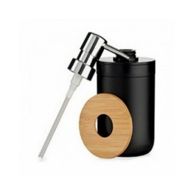Dispenser di Sapone Berilo 51710 Nero Bambù polipropilene 350 ml 8 x 17 x 9 cm (6 Unità)