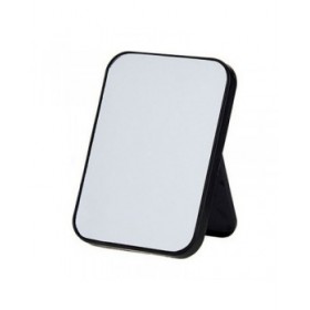 Specchio con Supporto Berilo 48727 Bianco Nero polipropilene 1,7 x 20 x 14 cm (12 Unità)